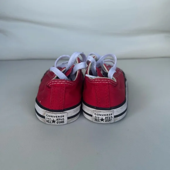 Converse Kids Red Sneakers - Picture 7 of 8